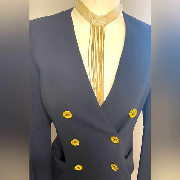 Calvin Klein Double Breasted Blazer Mini Dress - Picture 4 of 9